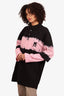 Acne Black/Pink Tie Dye Long Sleeve Oversized Top Size XXS Mens