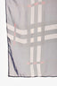 Burberry Navy Silk Tartan Patterned Scarf
