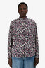 Isabel Marant Pink Multicolour Printed Silk Blend Blouse Size 40