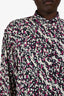 Isabel Marant Pink Multicolour Printed Silk Blend Blouse Size 40
