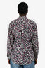 Isabel Marant Pink Multicolour Printed Silk Blend Blouse Size 40