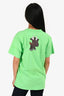 Balenciaga Green Little Cow Print Cotton T-Shirt Size S