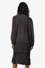 Isabel Marant Grey Silk Rouched Dress Size 2
