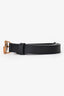 Gucci Black Leather GG Marmont Thin Belt Size 70/26