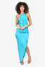 Amanda Uprichard Blue Silk Sleeveless 'Jaida' Dress Size M