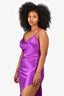 Amanda Uprichard Purple Silk Sleeveless 'Ansonia' Dress Size L