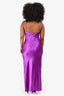 Amanda Uprichard Purple Silk Sleeveless 'Ansonia' Dress Size L