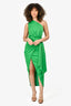 Misha Green One Shoulder 'Brooks' Midi Dress Size XS