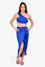 Baobab Cobalt Blue Silk 'Marea' Top & Skirt Set Size XS