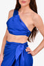 Baobab Cobalt Blue Silk 'Marea' Top & Skirt Set Size XS