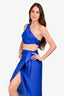 Baobab Cobalt Blue Silk 'Marea' Top & Skirt Set Size XS