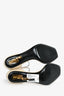 Saint Laurent Cream Leather 'Opyum' Heeled Sandals Size 39