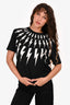 Neil Barrett Black Thunderbolt Print Cotton T-Shirt Size L