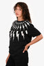 Neil Barrett Black Thunderbolt Print Cotton T-Shirt Size L