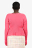 Jacquemus Pink Le Raphia 'La Maille Pralu Longue' Cardigan Size 46
