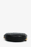 Christian Dior Black Cannage Caro Pouch On Chain