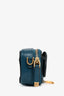 Christian Dior Teal Leather Micro Saddle Belt Bag