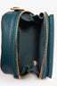Christian Dior Teal Leather Micro Saddle Belt Bag