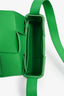 Bottega Veneta Green Maxi Intrecciato Leather Mini Cassette Crossbody Bag