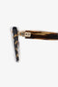 Balmain Brown Frame Square Frame Sunglasses