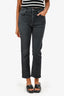 Agolde Dark Wash Denim Straight Leg 'Riley Crop' Jeans Size 26