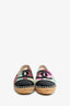 Pre-Loved Chanel™ Multicolour Canvas/Black Patent CC Espadrilles Size 38