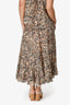 Ulla Johnson Brown Floral Printed Maxi Skirt Size 2