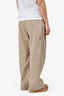 Patou Beige Cotton Wide Leg Trousers Size 42