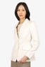 Gucci White Cinched Waist Blazer Size 38