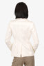 Gucci White Cinched Waist Blazer Size 38