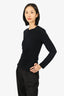 James Perse Black Ruched Long Sleeve Top Size 3