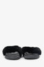 Givenchy Black Fur Slides Size 39
