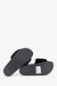 Givenchy Black Fur Slides Size 39
