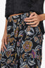 Ba&sh Black/Yellow Floral Print Wrap Mini Skirt Size M