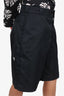 Prada Black Re-nylon Triangle Logo Shorts Size 48
