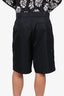 Prada Black Re-nylon Triangle Logo Shorts Size 48