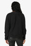 Needle & Thread Black Cotton Bow Embroidered Ruffle Sweatshirt Size XS