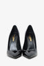 Saint Lauren Black Patent Leather Opyum Heels Size 37