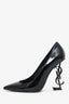 Saint Lauren Black Patent Leather Opyum Heels Size 37