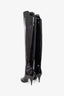 Saint Laurent Black Patent Knee High Boots Size 37.5