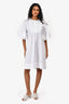 Hermès White Cotton 'Mosaique Boho' Dress Size 34