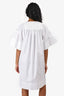 Hermès White Cotton 'Mosaique Boho' Dress Size 34