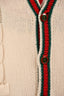 Gucci Cream/Web Wool Knit Cardigan Size S Mens