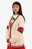 Gucci Cream/Web Wool Knit Cardigan Size S Mens