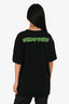 Louis Vuitton Black/Green Logo Knit Crewneck T- Shirt Size L Mens