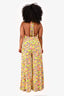 AFRM Yellow Pink Orange Floral Halterneck 'Pamela' Jumpsuit Size L
