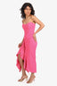 Katie May Pink Strapless Ruffled Slit Midi 'Rowan' Dress Size XS with Tags
