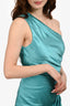 Elliatt Aqua Blue One Shoulder 'Callie' Midi Dress Size XS