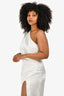 Elliatt White One Shoulder 'Cristina' Midi Dress Size L