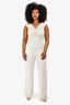 Misha White Ruched Sleeveless 'Ailsa' Jumpsuit Size L